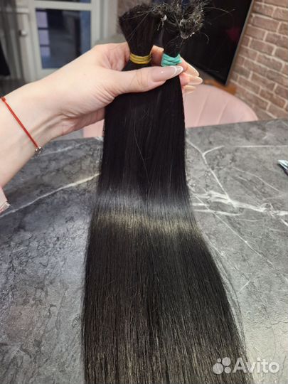 Натуральные волосы для наращивания 50см