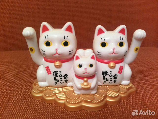 Китайская статуэтка денежных котов Манэки-нэко купить в Москве | Хобби ...
