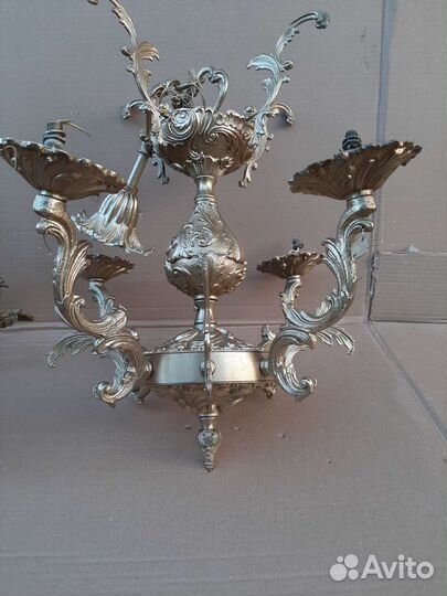 Люстры СССР бронза
