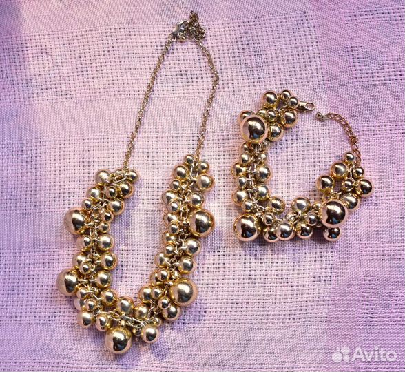 Колье и браслет. Бижутерия