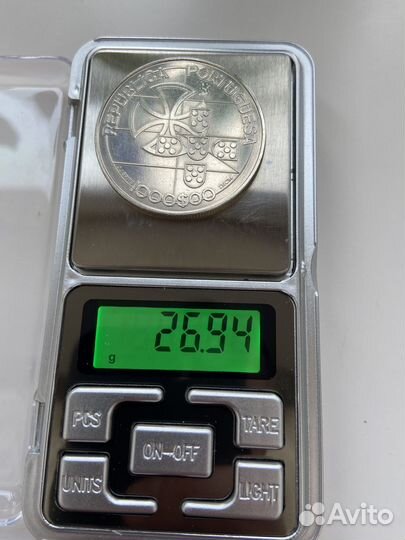 Серебряная монета Португалии