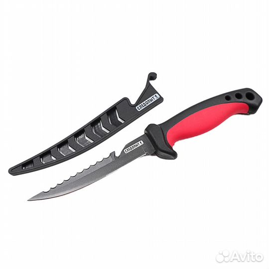 63242 Нож разделочный Следопыт филейный прорезинен