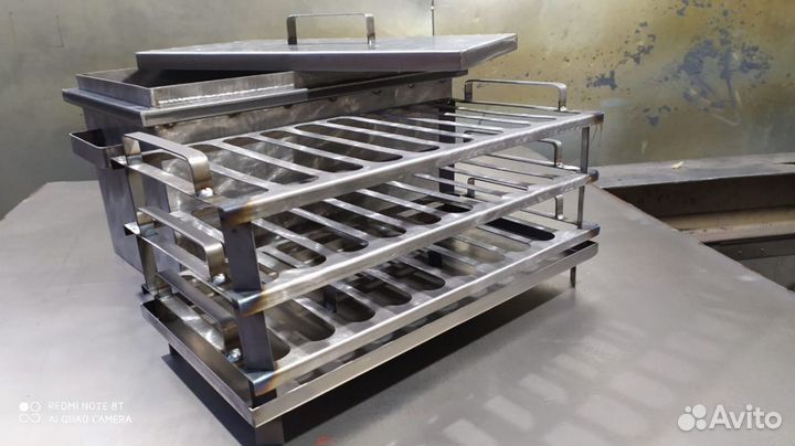 Коптилка два уровня с жиросборником