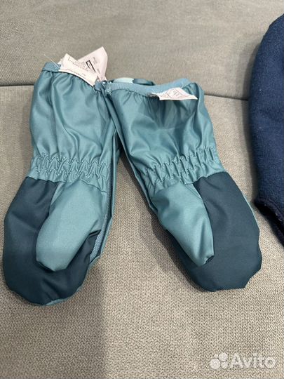 Шапка шлем lassie(46см), краги 12-18мес