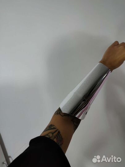 Напульсники на руки серебряные зеркальные браслеты