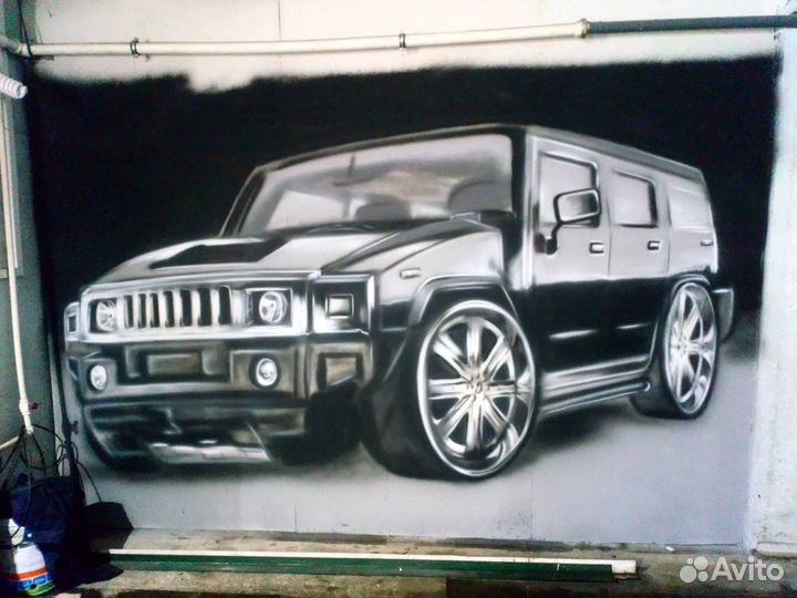 Аэрография в интерьере и экстерьере