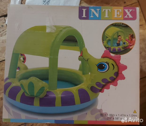 Детский надувной бассейн intex