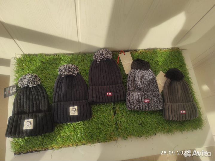 Шапка Napapijri Вязаная Люкс Качества