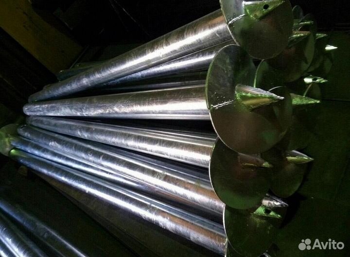 Винтовые сваи с монтажом