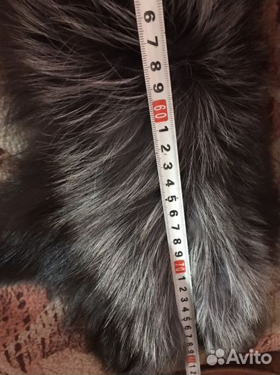 Воротник чернобурка новый