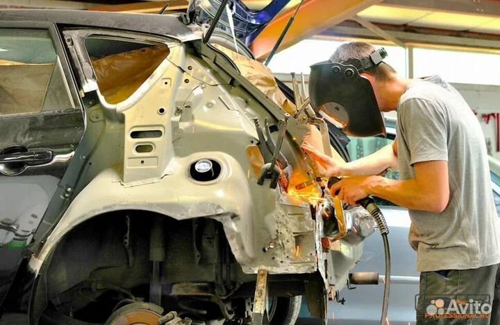 Переварка лонжеронов, стаканов, днища, пола Subaru