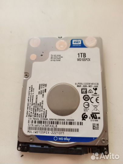 Жесткий диск SATA 2,5'' 1TB WD Blue