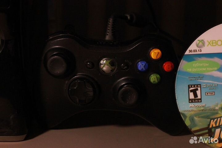 Xbox 360 slim прошитый+кинект+джойстик+250гб+5диск