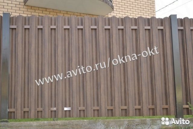 Забор из евроштакетника