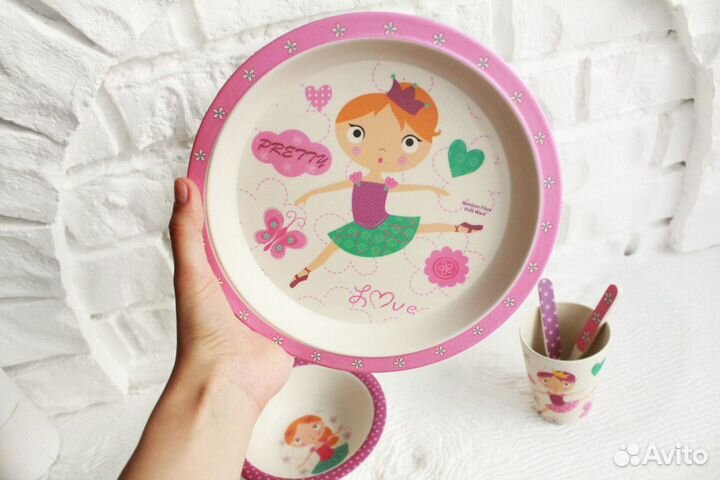 Наборы бамбуковой посуды Балерина