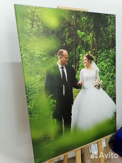 Портрет на холсте по фото, картина на холсте