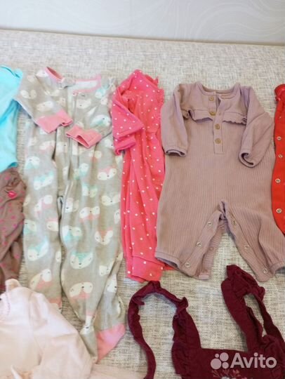 Вещи для девочки пакетом 62 68 74