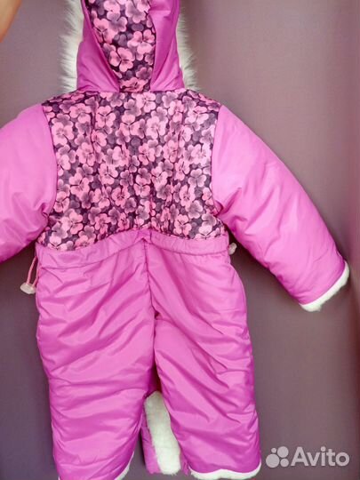 Зимний комбинезон для девочки 86