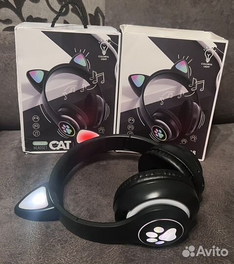 Наушники беспроводные детские с ушками,нов