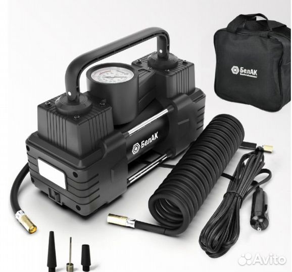 Компрессор автомобильный двухпоршневой