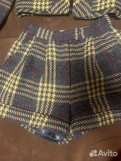 Твидовый костюм в клетку WannaBe