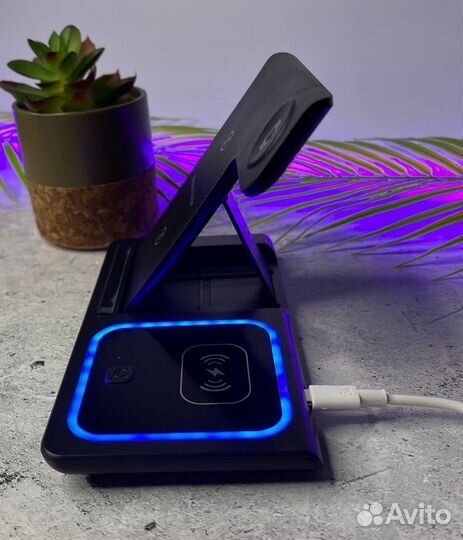 Беспроводная зарядка 3в1