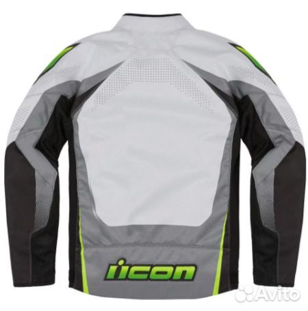 Мотокуртка Icon Hooligan Ultrabolt Hi-Viz белая