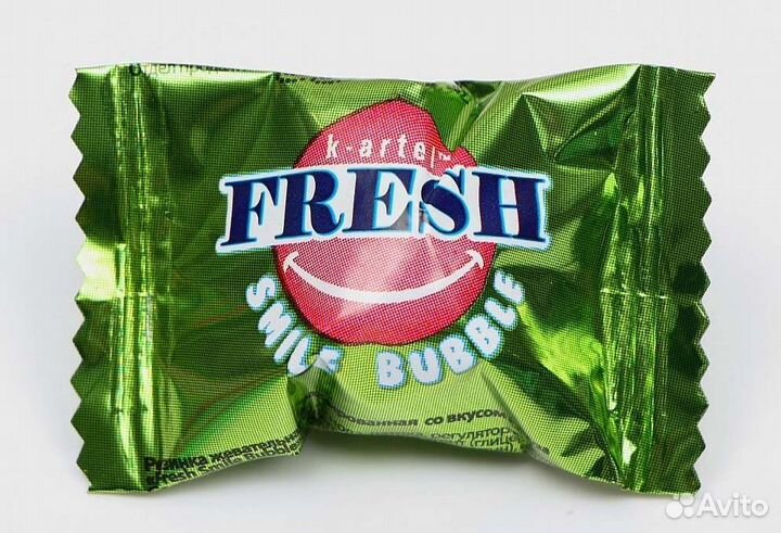 Жевательная резинка fresh smile bubble 100 штук
