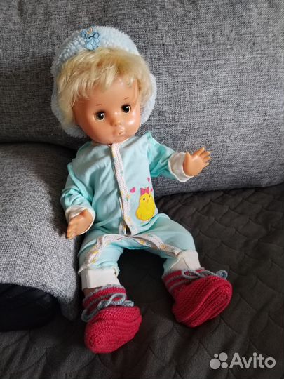 Пупс кукла СССР пластмассовая большая