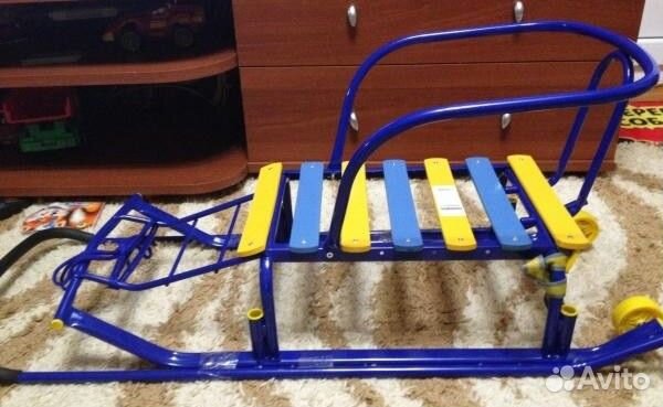 Санки Nika детские с выдвижными колесами. Новые