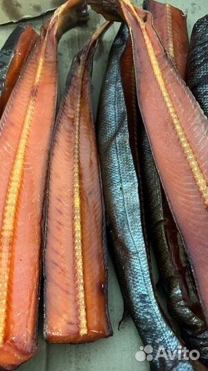 Рыба холодного копчения, вяленная в ассотрименте