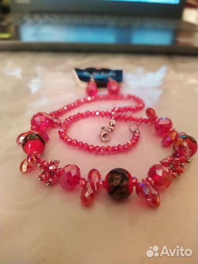 Комплект колье и серьги