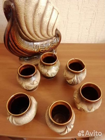 Штоф керамика/Новый/графин/сувенир/сосуд/алкоголь