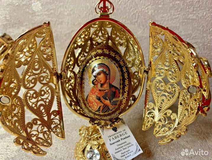 Яйцо Фаберже Пасхальное. Мадонна с младенцем