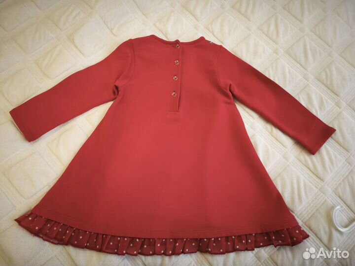 Платье для девочки теплое 92