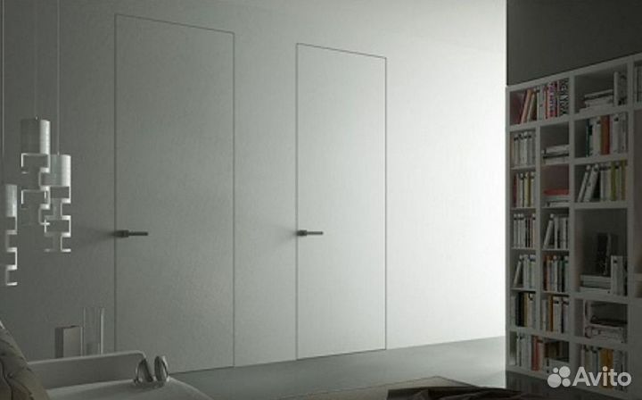 Скрытая дверь под отделку