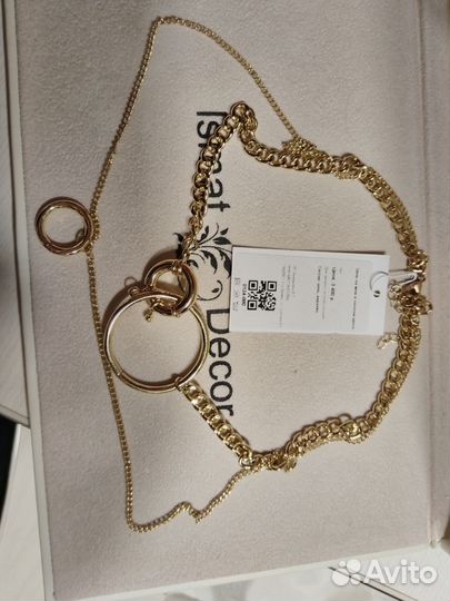 Цепь крупная бижутерия