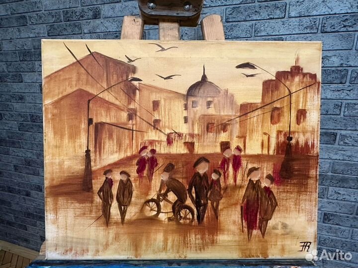 Картина маслом на холсте пейзаж