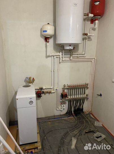 Водяной теплый пол.Отопление