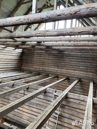 Сруб дома из бревна бу