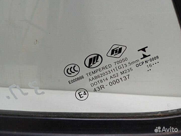 Стекло двери задней правой Lifan X50 1.5 2017