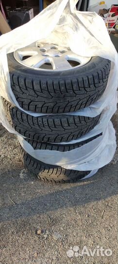 Литье диски r15 5x114.3 резина зимняя Hankook