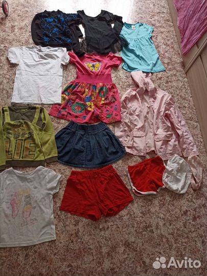 Вещи пакетом на девочку 5-6 лет бу