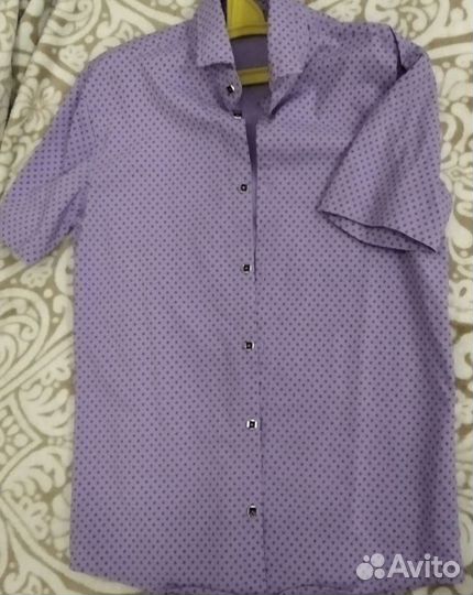 Рубашка с коротким рукавом на 9-10 лет
