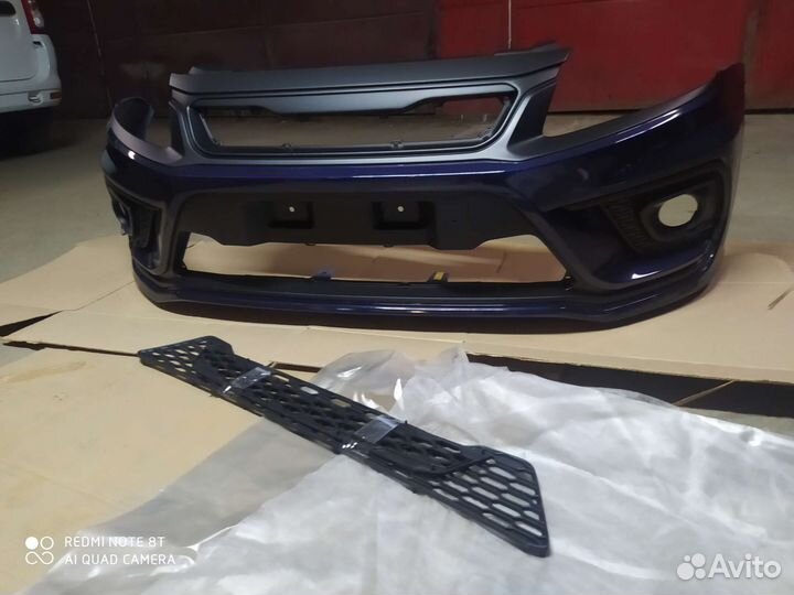 Бампер передний Гранта xmug Спорт