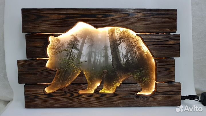 Настенное панно из дерева