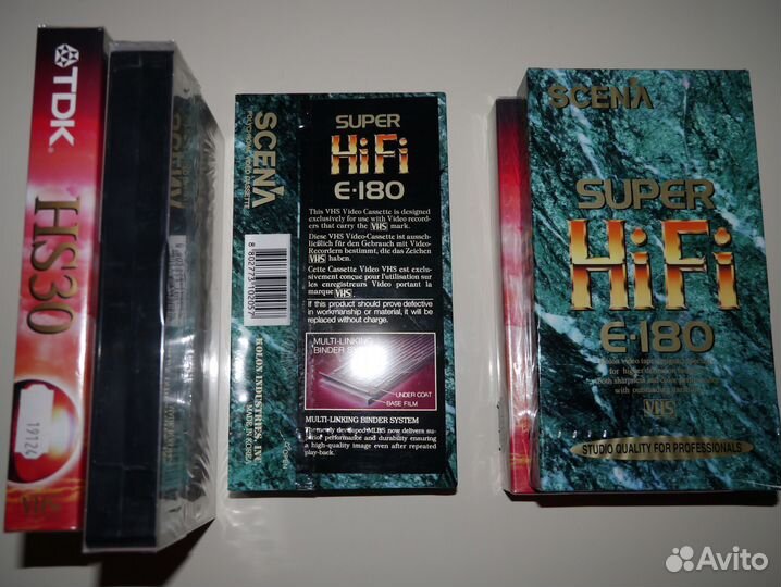 Видеокассеты Super VHS и VHS