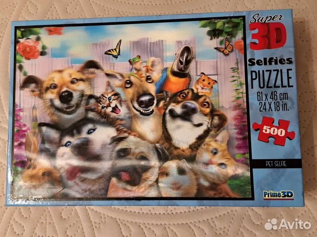 3d пазл 500 деталей+ пазл (500)