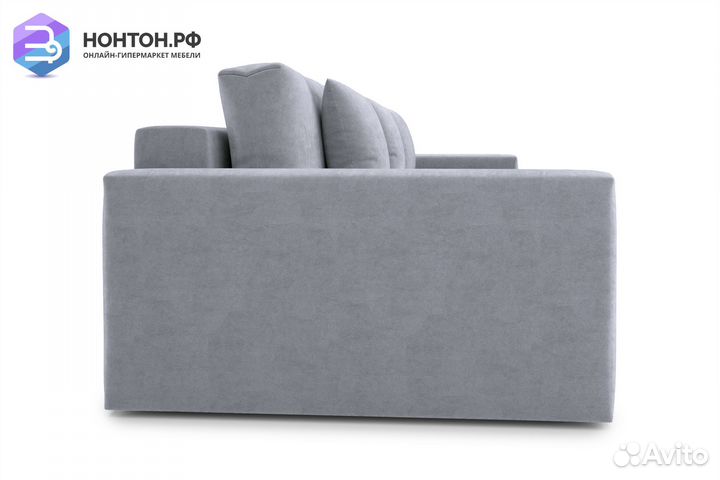 Диван тик-так Монарх 3-х местный серый