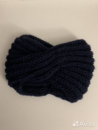 Повязка на голову вязаная